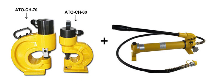 Portable Hydraulic Sheet Metal Hole Punch 35 Ton