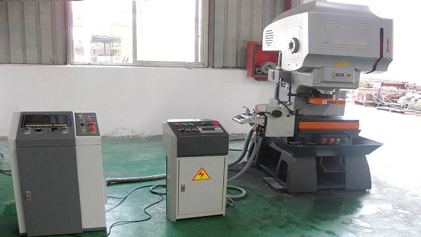cnc button cell stamping press machine steel sheet automatic hole punching machine