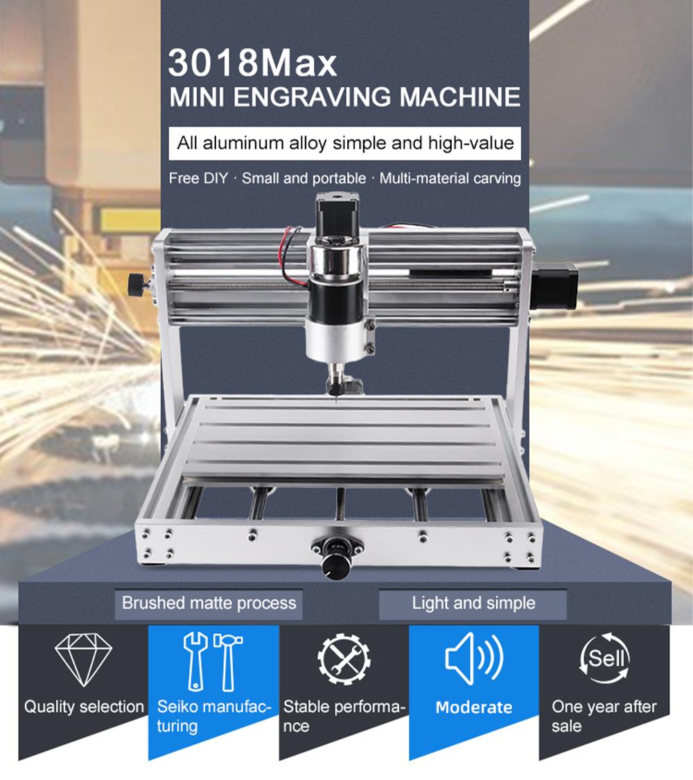 Fan’ensheng New CNC 3018 Max CNC Router Metal Engraving Machine GRBL Control With 200w Spindle DIY Engraver Woodworking Machine Cut MDF