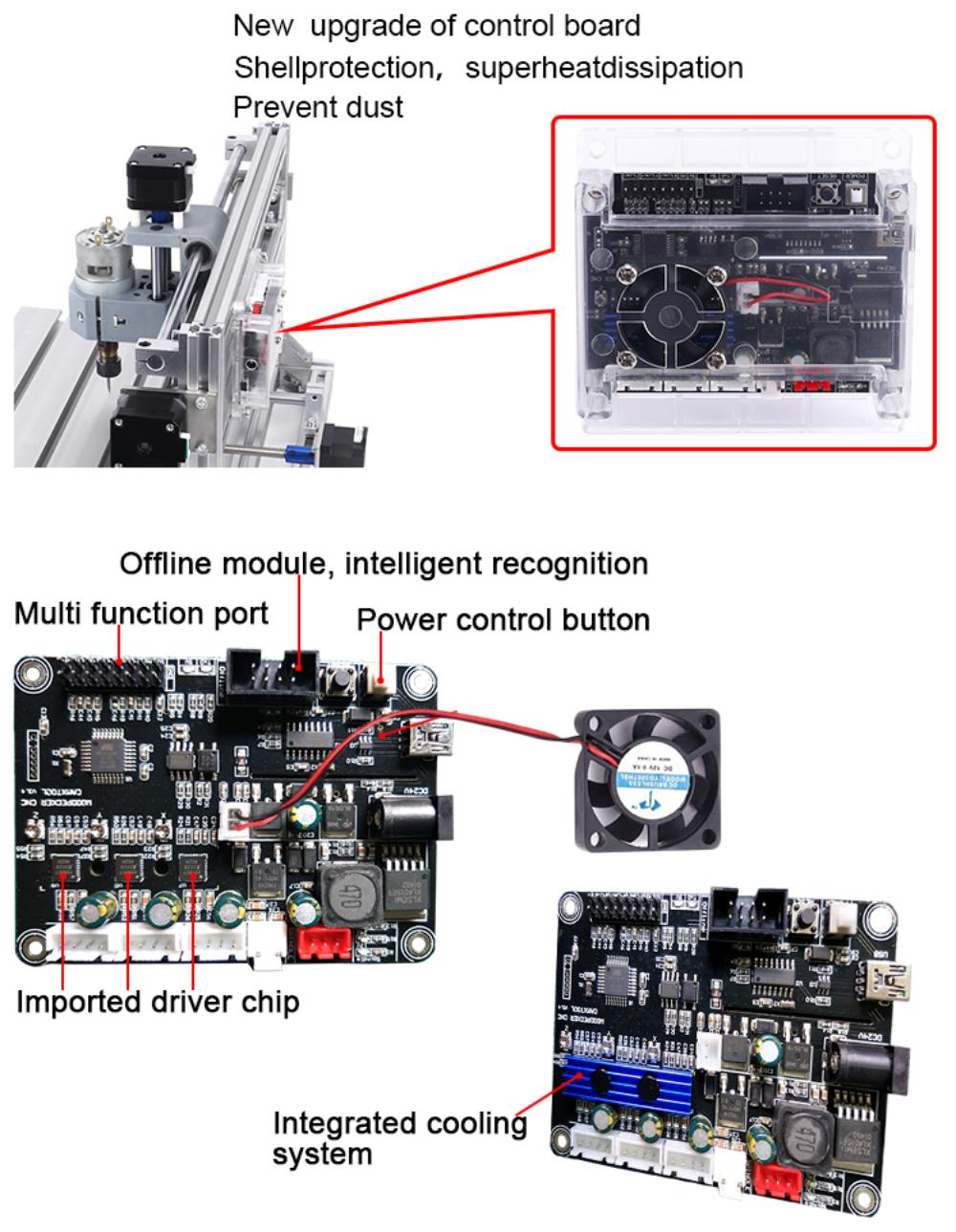 Fan’ensheng New CNC 3018 Max CNC Router Metal Engraving Machine GRBL Control With 200w Spindle DIY Engraver Woodworking Machine Cut MDF