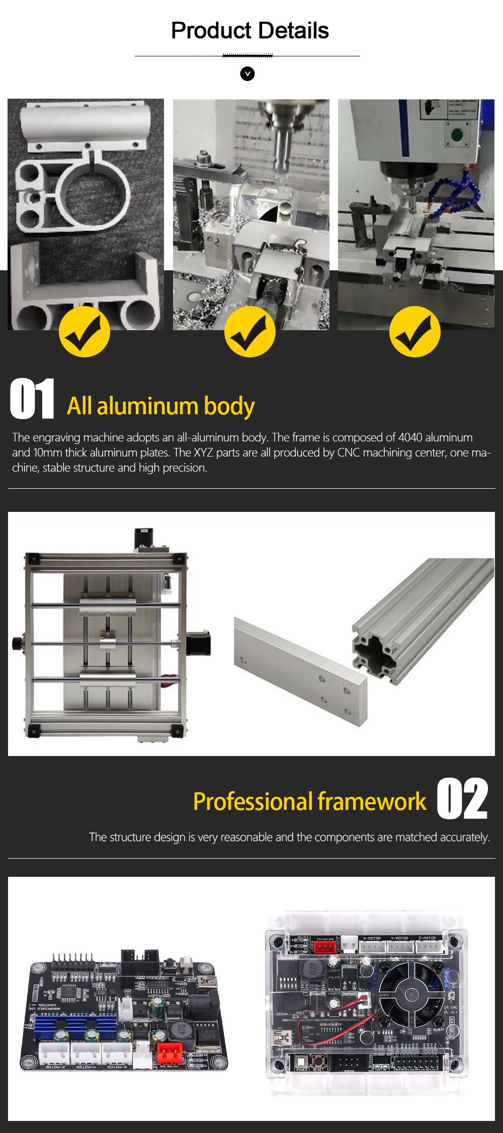 Fan’ensheng New CNC 3018 Max CNC Router Metal Engraving Machine GRBL Control With 200w Spindle DIY Engraver Woodworking Machine Cut MDF