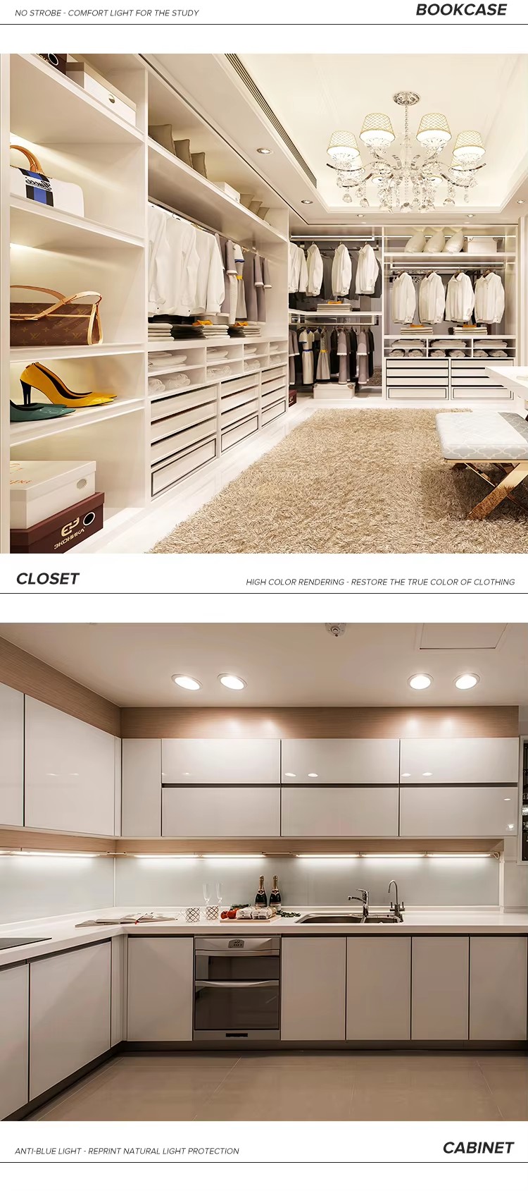 Led cabinet wardrobe sensor switch Removable infrared body sensing centralized control