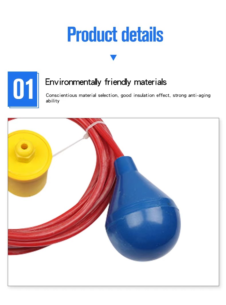 Anti-corrosion float level controller Level switch Float switch Water level switch UZA-5 Bulb type float