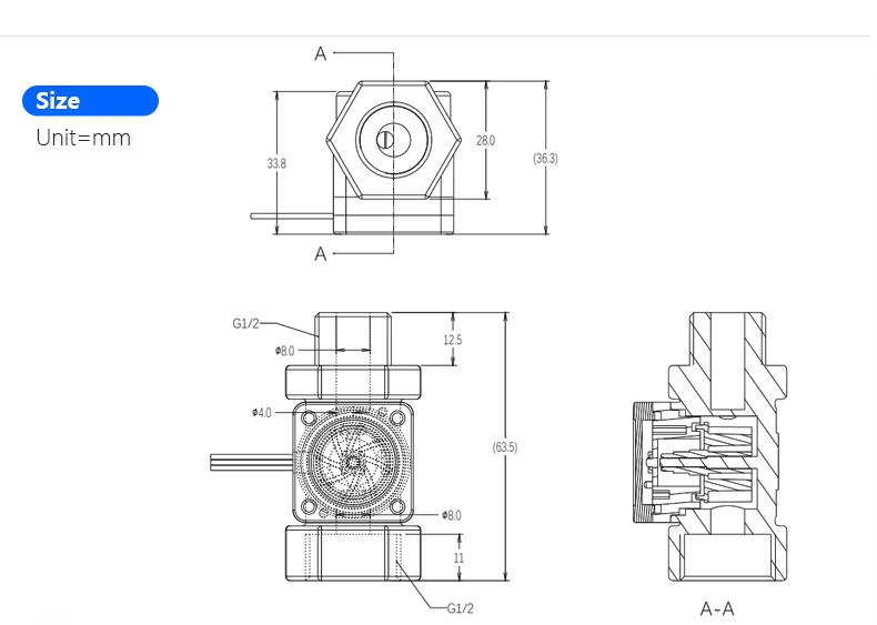 Ultra-sensitive magnetic electric water heater flow Fluid Flow Meter Water Control Hall Water Flow switch Sensor