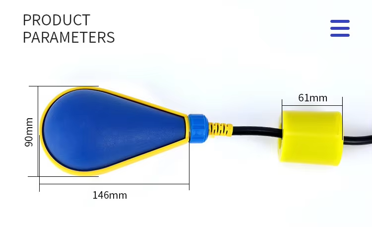 M15 Liquid Level Water Float Switch Water Pump Auto Control Switch Parachute Drop Shape Float Switch