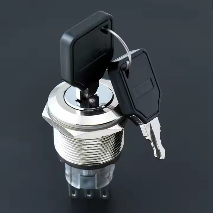 12MM/16MM/19MM/22MM Waterproof LA128 Key Lock Switch
