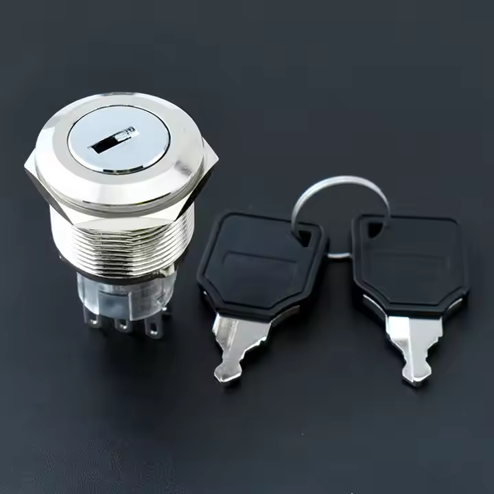 12MM/16MM/19MM/22MM Waterproof LA128 Key Lock Switch