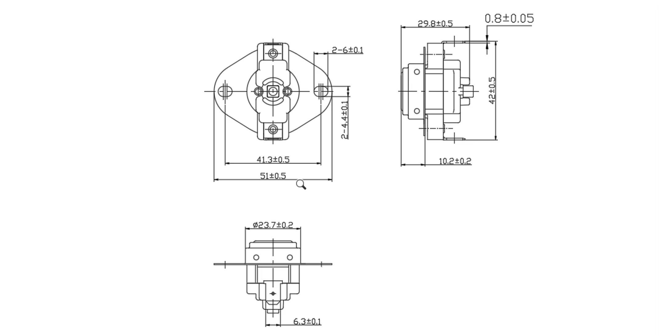 KSD302 Series termostato thermal switch 25a 125v 250 degree thermostat for water cooler