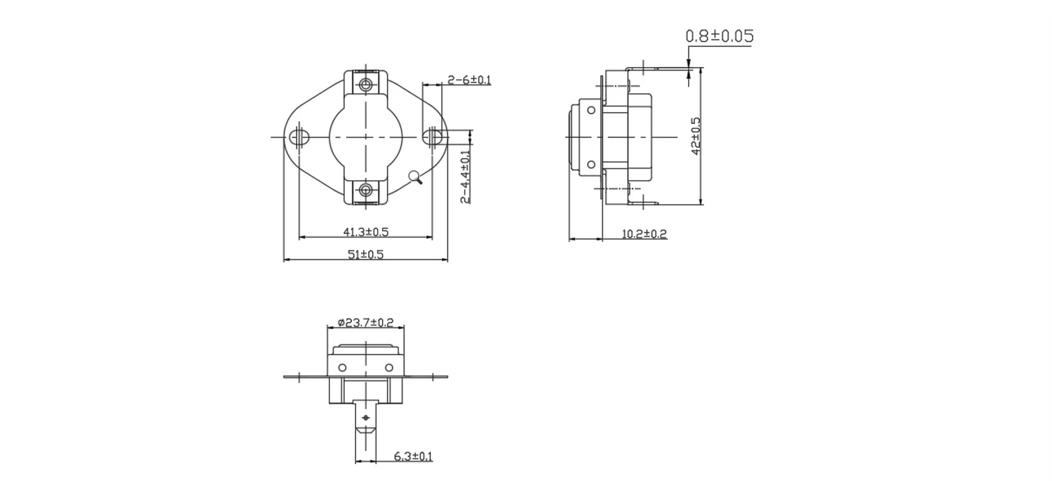 KSD302 Series termostato thermal switch 25a 125v 250 degree thermostat for water cooler