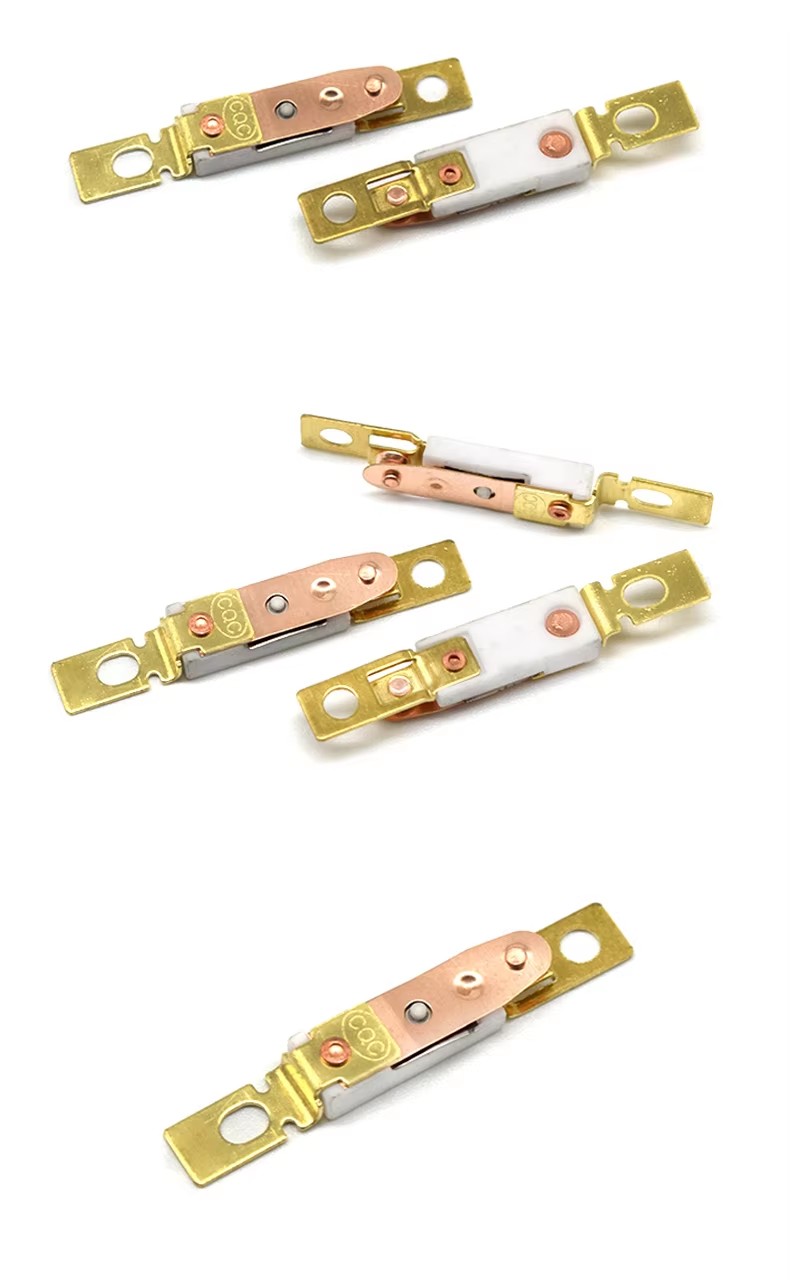 AC250V 10A 15A Ceramic Temperature Switch Bimetal Thermal Overload Protector Automatic Reset for Heaters Electric Hair Dryer