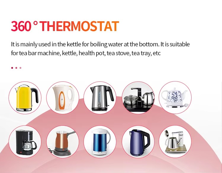 High Power Drum Washing Machine Temperature Controller With Liquid Expansion Capillary Line