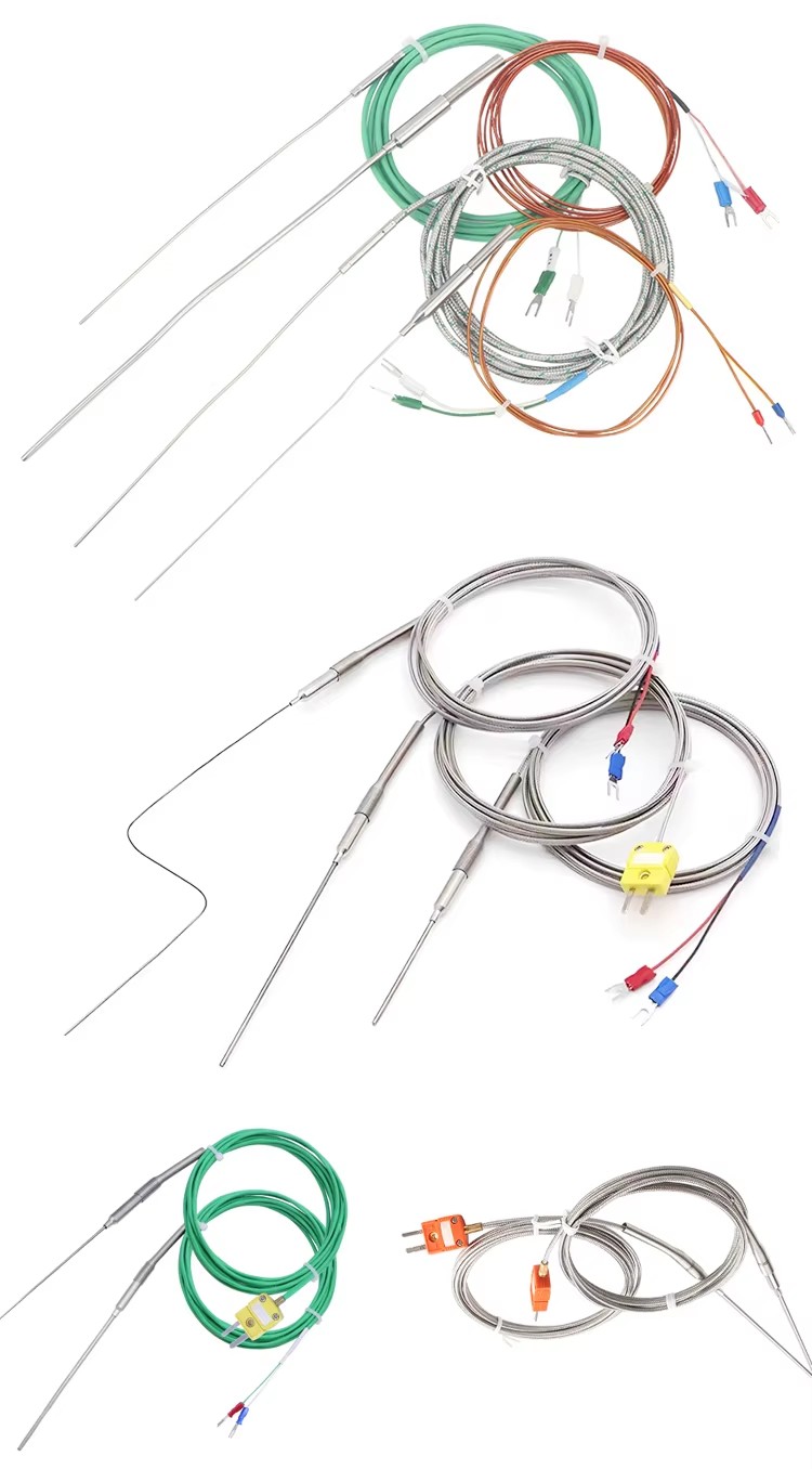 1mm 1.5mm stainless steel probe melting furnace high thermocouple sensor thermocouple k-type