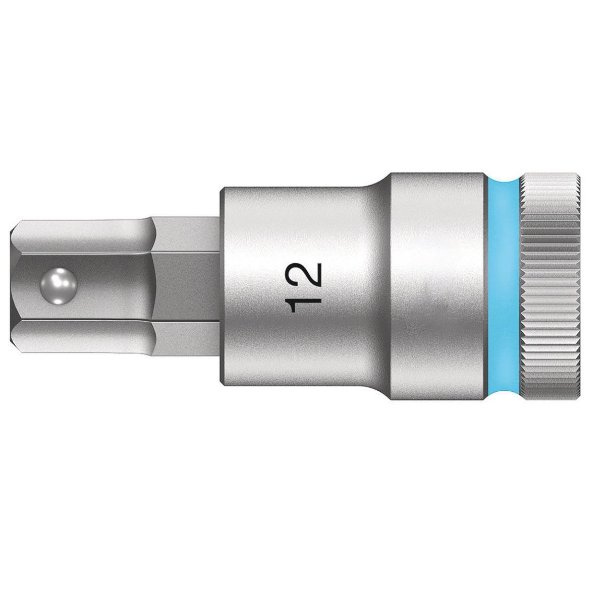 12mm 8740 C HF Zyklop bit socket with 1/2“ drive with holding function