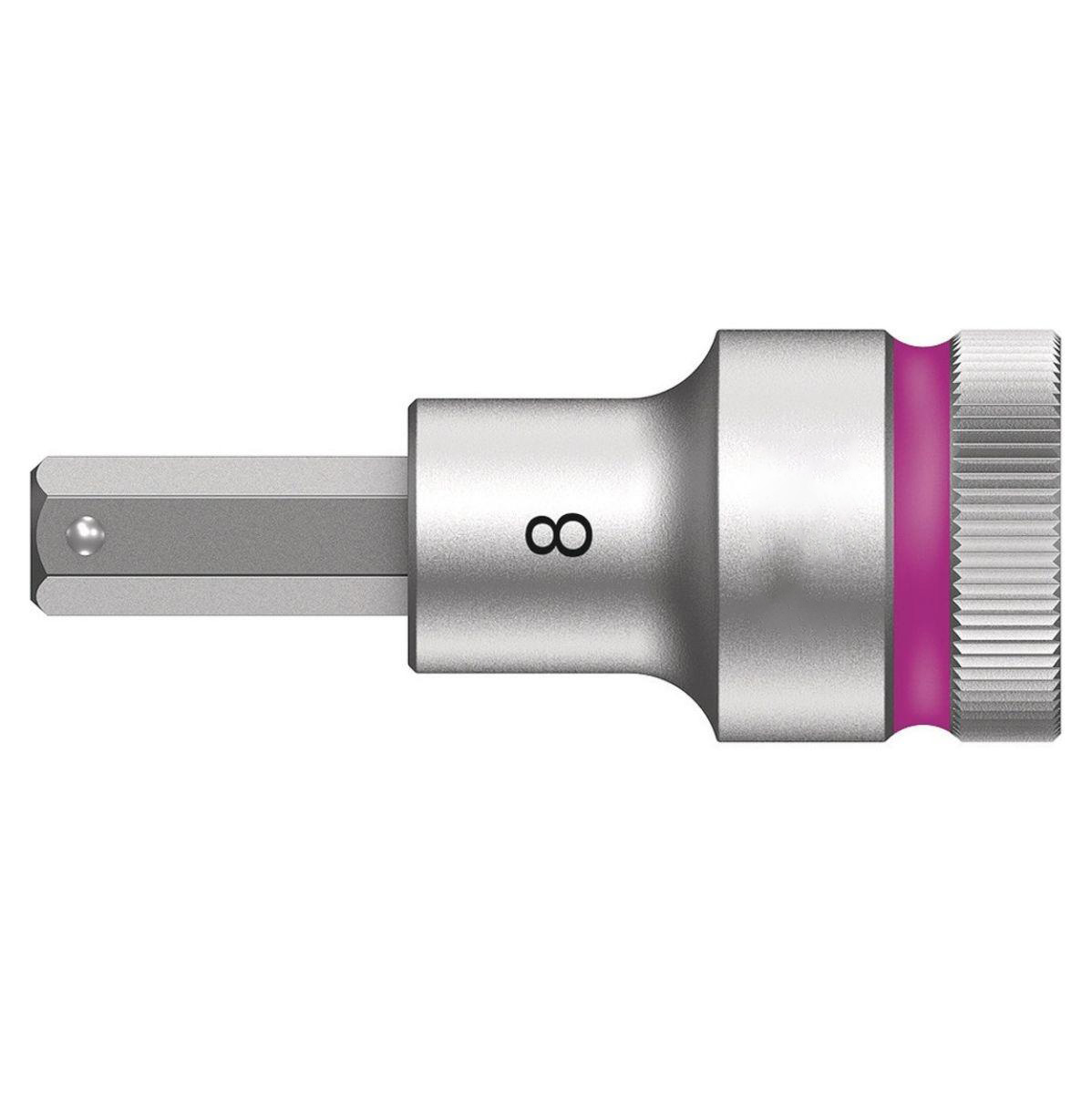 8mm 8740 C HF Zyklop bit socket with 1/2“ drive with holding function