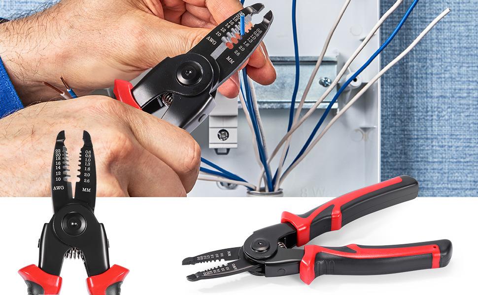 5 in 1 Plier Tool Set High Carbon Steel Wire Cutters Wire Strippers Needle Nose Pliers Long Range Durable Suitable