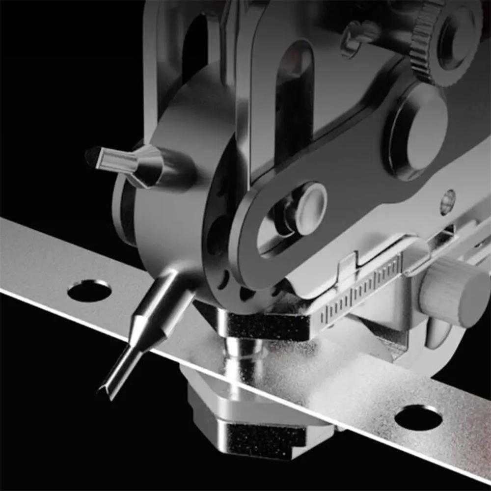 Multi-Size Hole Puncher 2/2.5/3/3.5/4/4.5mm Stainless Steel Professional Leather Punching Tool For DIY Cardboard Plastic Craft Durable Material Sleek