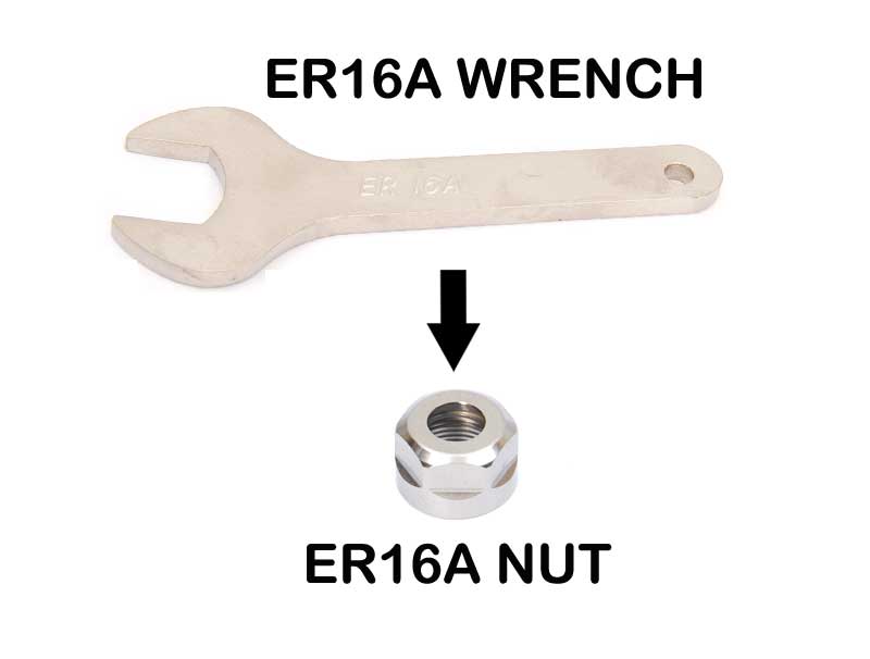 ER16A -Wrench Works on ER16 Collet A Type Nut