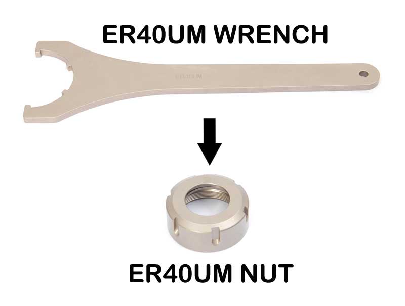 ER40UM Hand Wrench Works on ER40 Collet UM Type Nut