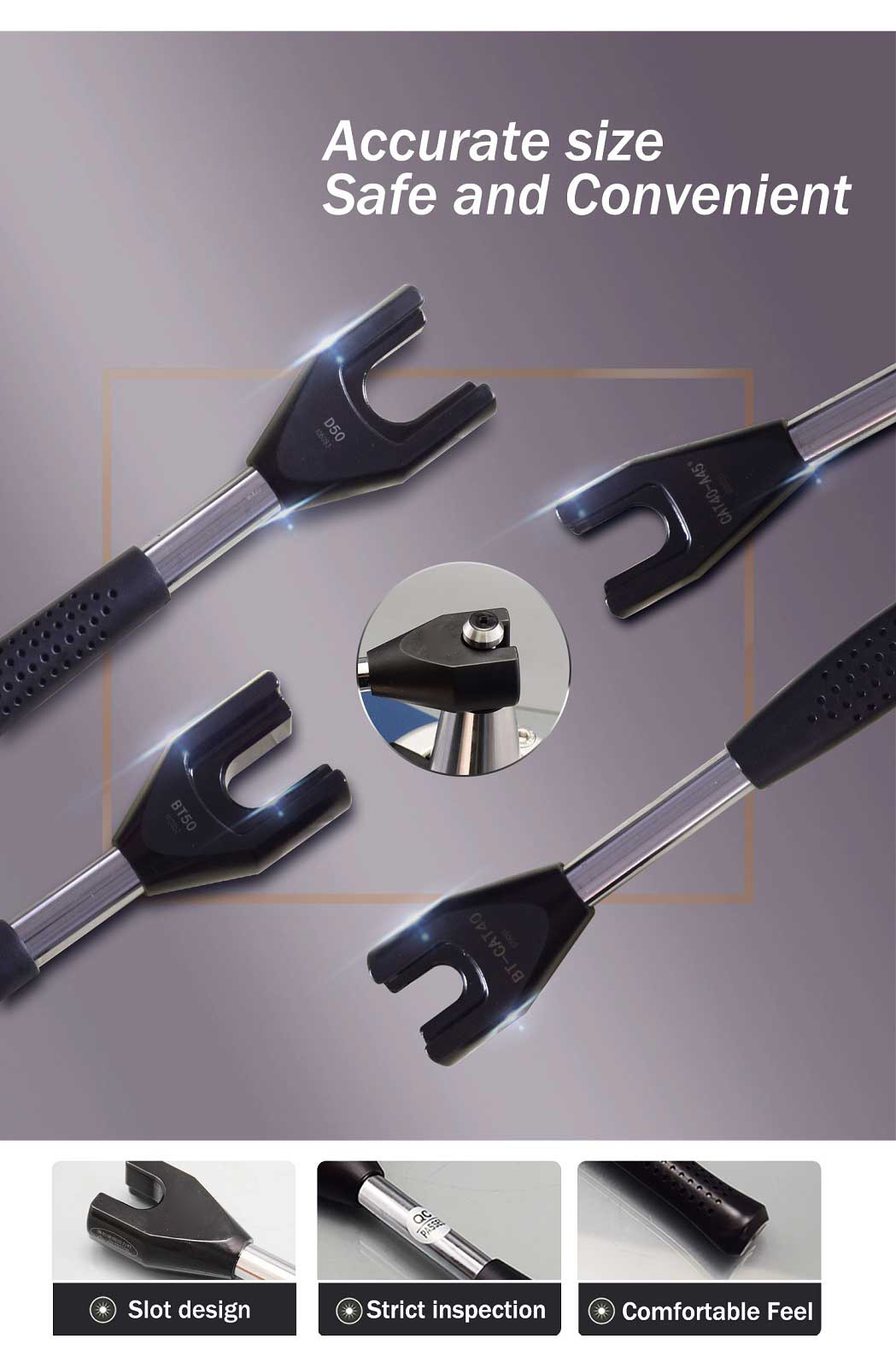 SFX 1 Piece CAT40 pull stud spanner Fits ASME CAT40 retention knob