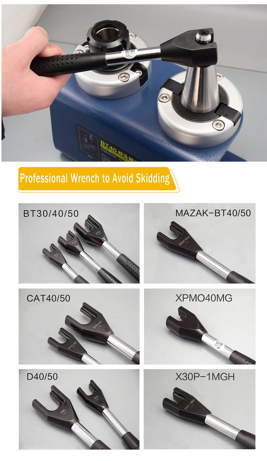 SFX 1 Piece MAS BT30 Pull Stud Spanner For BT30 Retention Knob