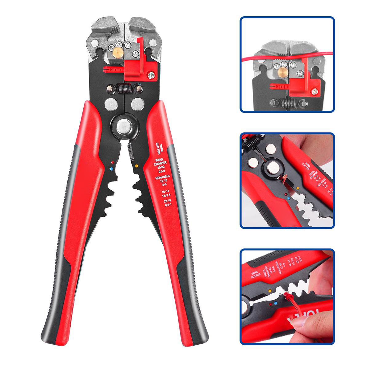 260-Piece Wire Stripper Self-Adjustable Crimper Plier Set Terminals Tools