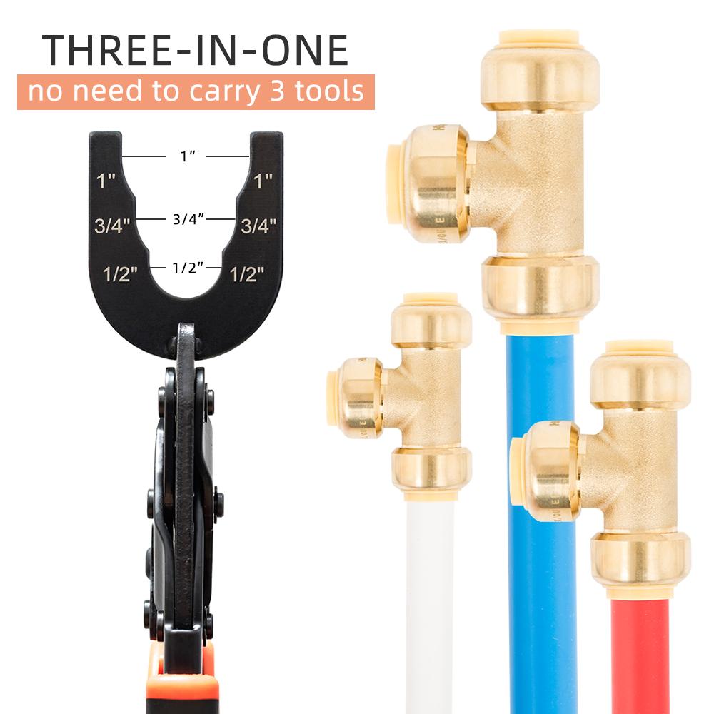Disconnect Tongs Clamp for 1/2 Inch 3/4 Inch 1 Inch Plastic PEX CPVC Copper Pipe Fittings 1941S