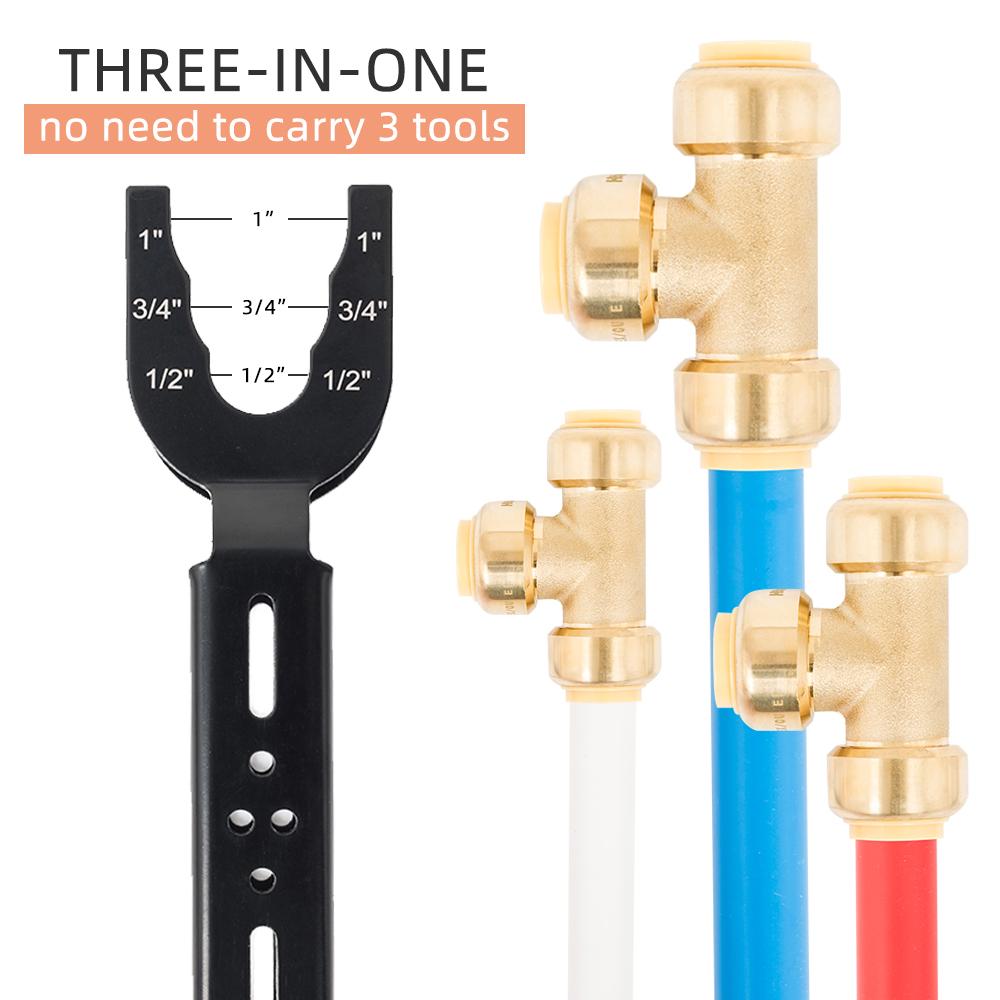 Disconnect Tongs Clamp for 1/2 Inch 3/4 Inch 1 Inch Plastic PEX CPVC Copper Pipe Fittings