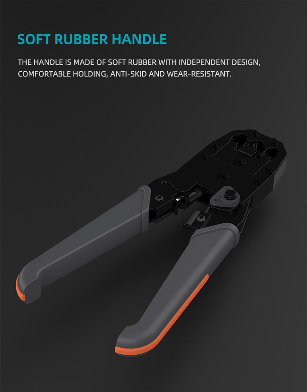 Socoje GTW5N Network Cable Pliers 5 In 1 Rj45 Crimp Tool Pass Through Modular CAT6 Lan Tester Set