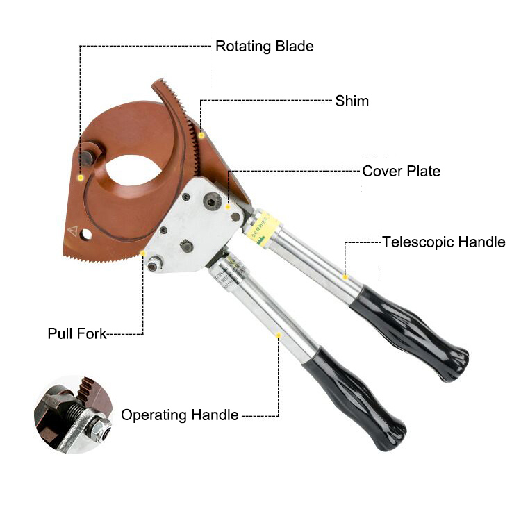 Armored Cable Cutter, 3x250/400/600 MCM