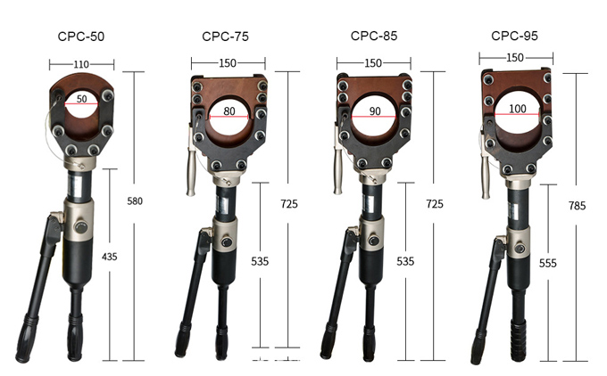 Hydraulic Cable Cutter, Φ50/75/85/95mm