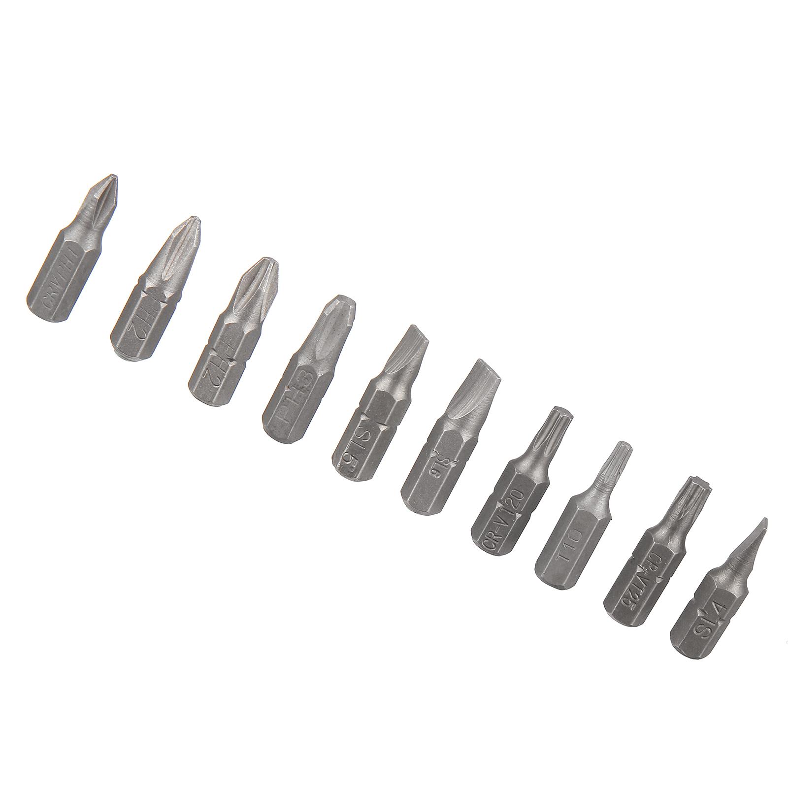 11PCS Screwdriver Bit Set and Ratchet Handle Set with Holder Household Screwdrivers Kit Hand Tool