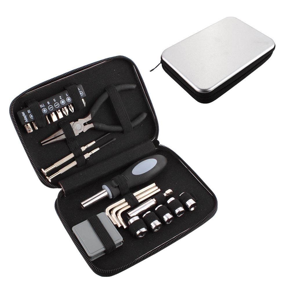 24-Piece Premium Steel Screwdriver Tool Set Compact Tinplate Box for Easy Transport Versatile Range for Home and Professional Repairs User-Friendly Design