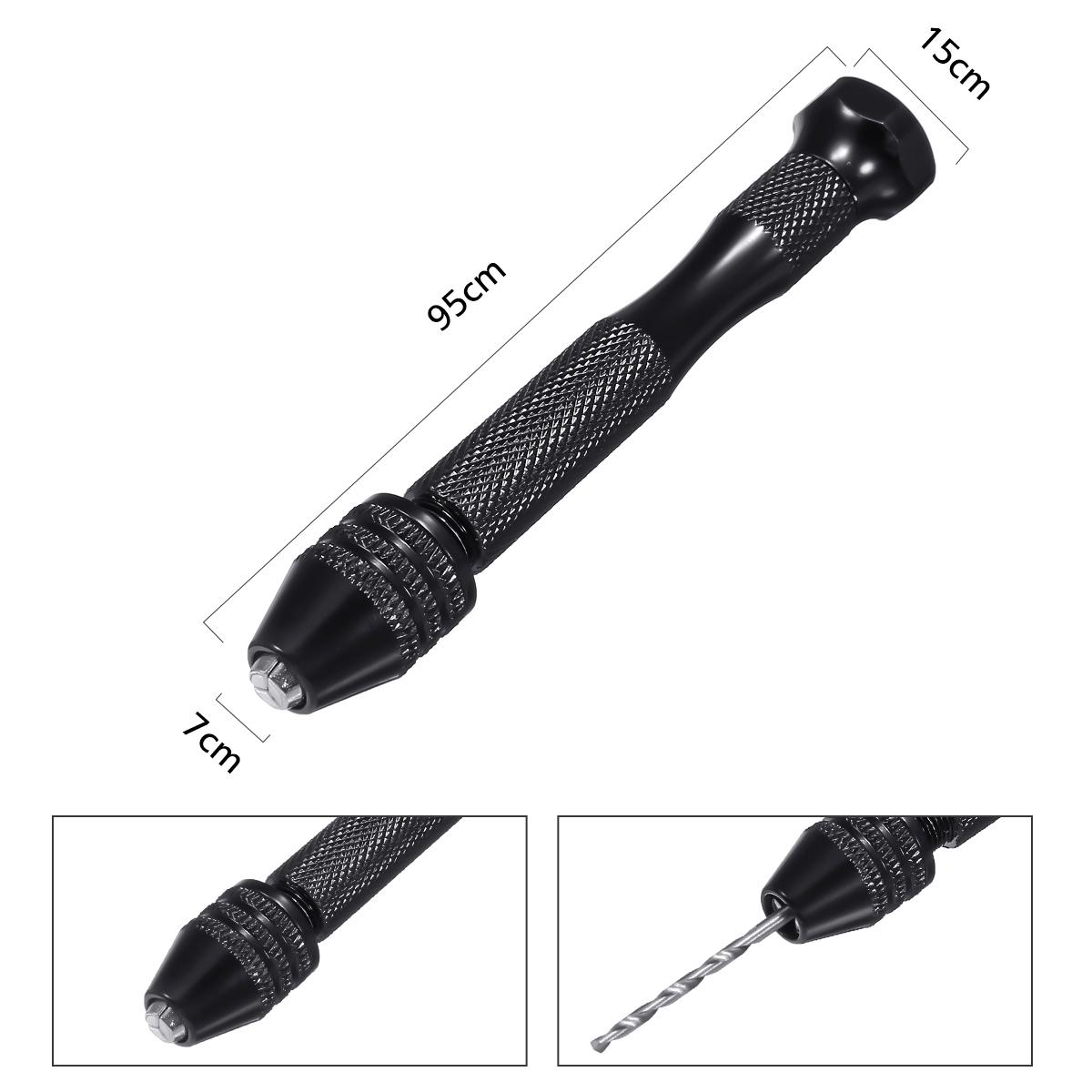 26 Pcs Precision Pin Vise Micro Mini Hand Twist Drill Bits Set for Metal Wood Jewelry Delicate DIY