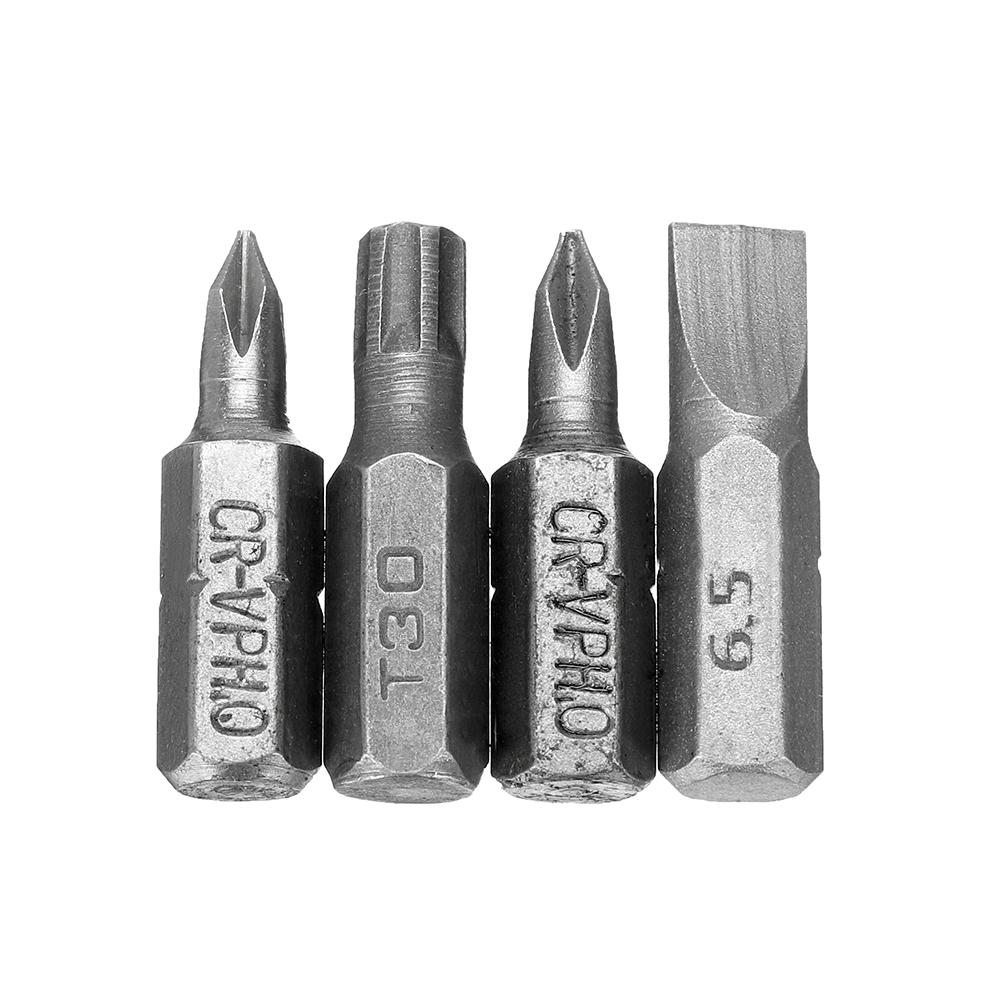 5PCS Extended Bit Holder Set with Premium Quality 25mm PH1 PH2 PH3 PZ2 Heads Versatile Use Sturdy High-Endurance