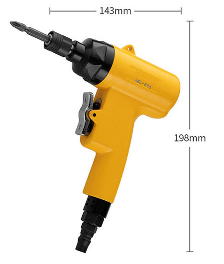 80 Nm Pneumatic Screw Driver, 1/4, 10000 rpm