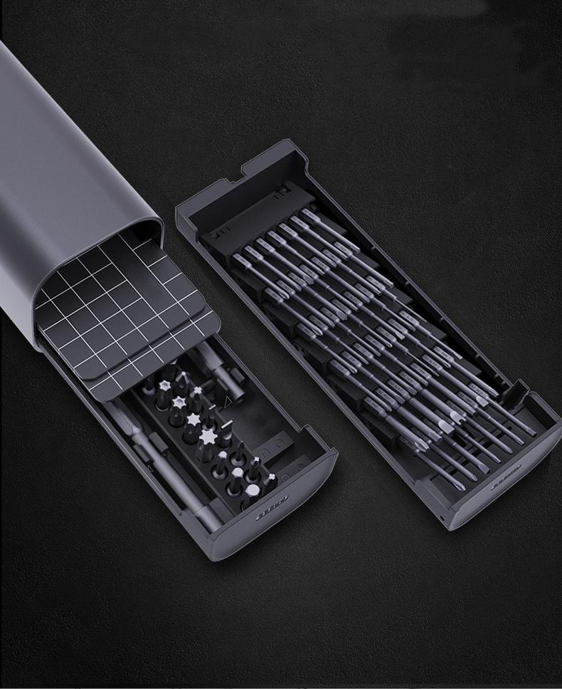 Socoje GNT-72 S2 Magnetic Precision Screwdrivers Set Dual Layer Press Multi-purposed Household Screw Driver DIY Tool With 58Pcs Bits