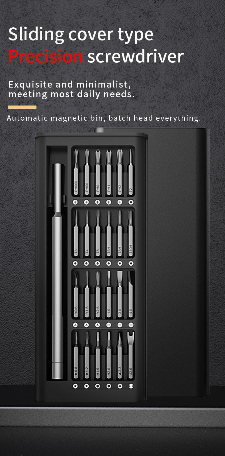 MT-M039 39-in-1 Screwdriver Set Double-Sided Magnetic Tip Hand Tools Magnetic Screwdriver Set Screwdriver Bits