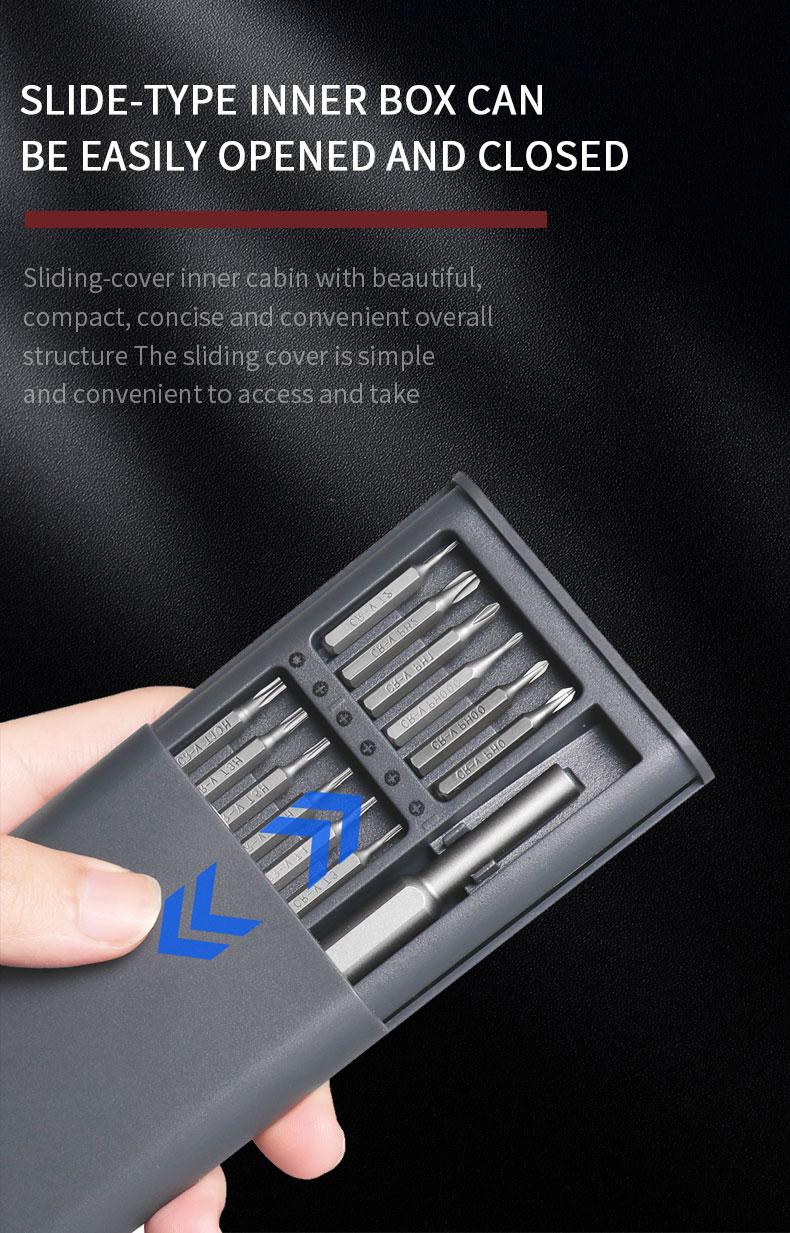 MT-M039 39-in-1 Screwdriver Set Double-Sided Magnetic Tip Hand Tools Magnetic Screwdriver Set Screwdriver Bits