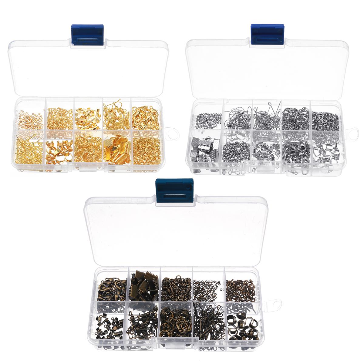 10 Grid Accessories Combination Set Open Ring Close Ring Lobster Clasp Ring Feed Ring Hand Tool Pliers