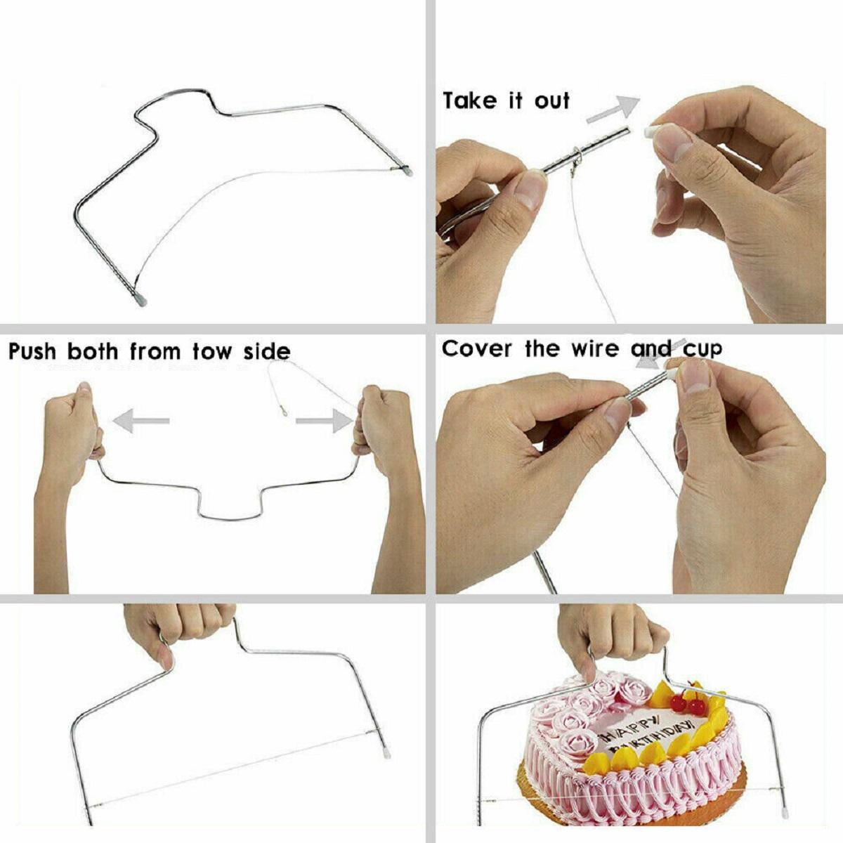 21pcs Cake Decorating Tool Kit Baking Fondant Supplies Turntable Bag Tip Spatula