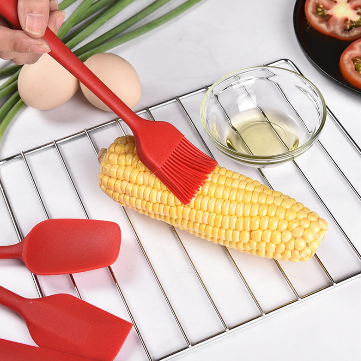 6PCS Non-Stick Rubber Spatula Set Heat-Resistant Spatula Kitchen Utensils Set Tools Kit
