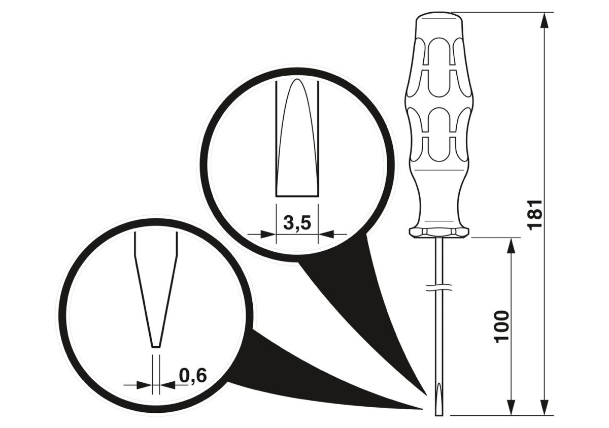 Screwdriver - SZF 1-0,6X3,5 - 1204517