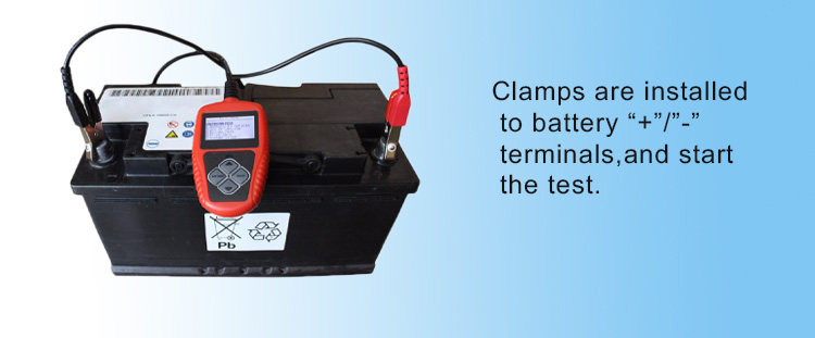 Battery Tester lead Acid Battery Tester machine for test battery Test the 12V starting system and charging system