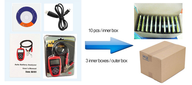Battery Tester lead Acid Battery Tester machine for test battery Test the 12V starting system and charging system