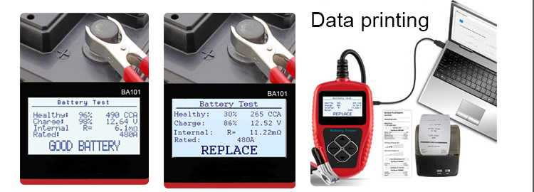 Voltage Battery Tester Checker 12V Car Tester Ba101 heavy duty battery load tester 12 volts