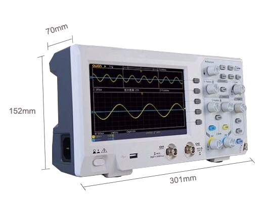 20 MHz Digital Oscilloscope, 2 Channels, 100 MSa/s