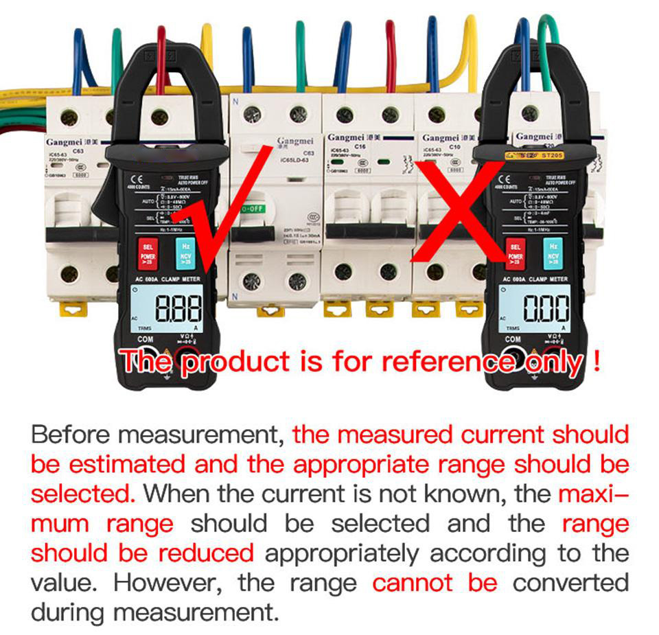 Socoje ST182 Digital Clamp Meter DC/AC Voltage Tester Clamp Multimeter Hz Capacitance NCV Ohm Test