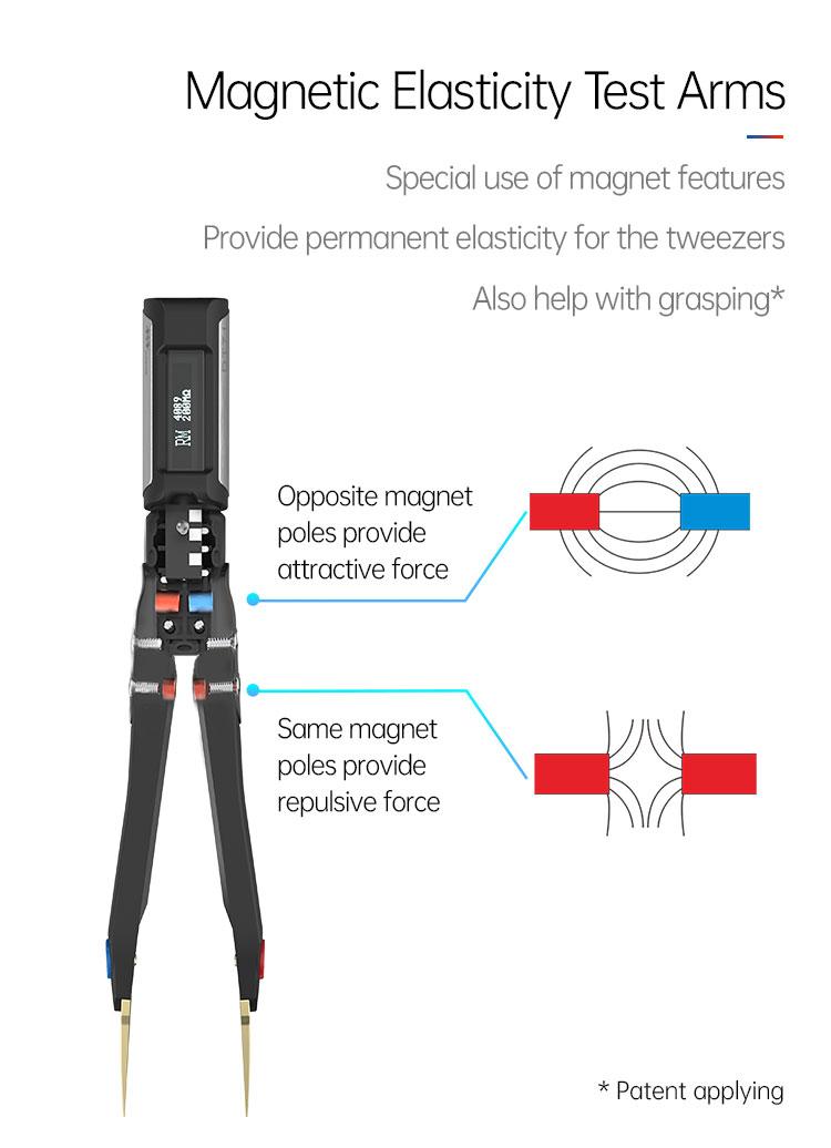 DT71 Digital Mini Tweezers SMD Tester Portable LCR Meter Diode Resistor Capacitor Multimeter Frequency Signal Generator