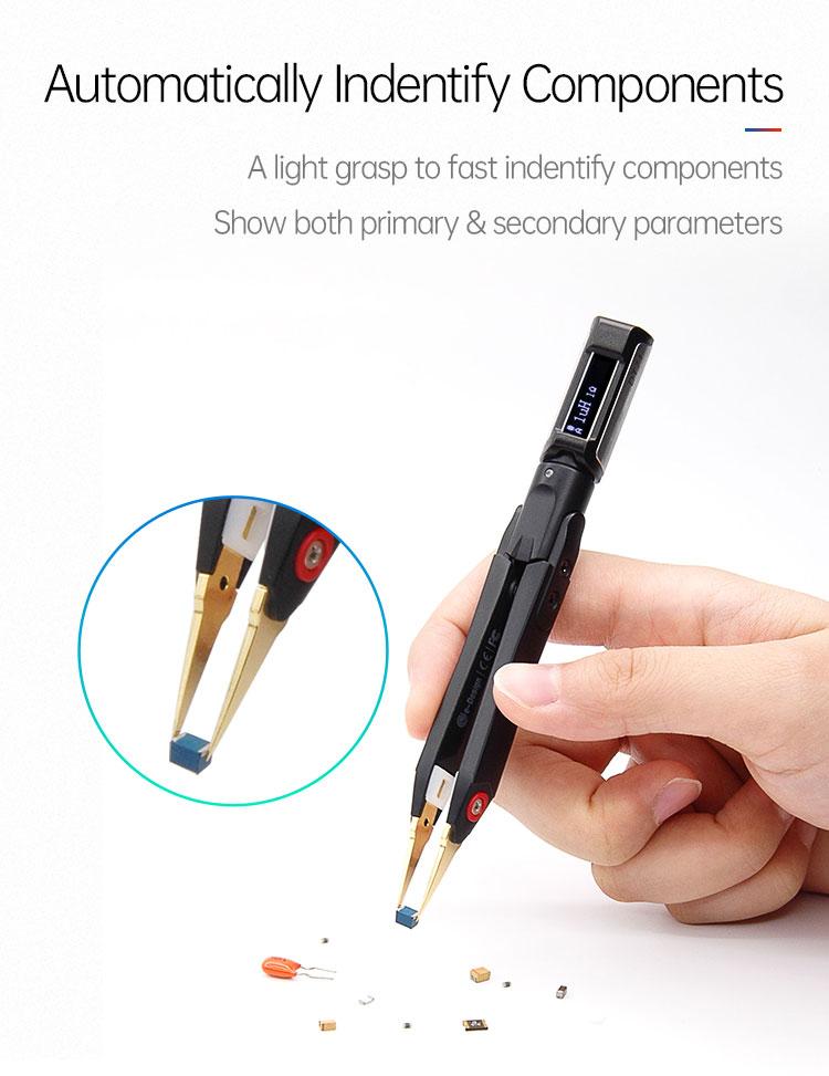 DT71 Digital Mini Tweezers SMD Tester Portable LCR Meter Diode Resistor Capacitor Multimeter Frequency Signal Generator
