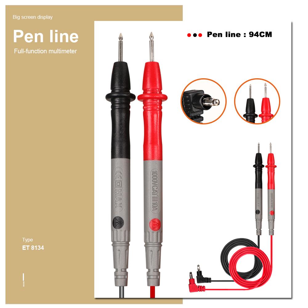 ET8134 4.7-inch Large LCD Screen Smart True RMS Digital Multimeter Automatic + Manual Measure Resistance Diode Capacitance Temperature Frequency Test